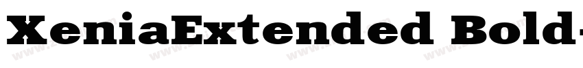 XeniaExtended Bold字体转换